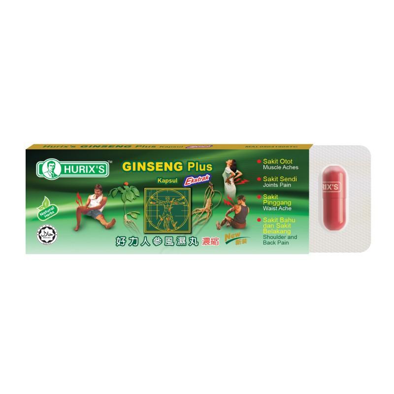 Hurix's ginseng Plus ekst 6kapx1blister (9555060602325)