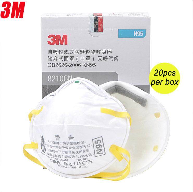 20PCS 3M haze mask n95 Face Mask Anti-Smog Pm 2.5 Mouth-Muffle Anti-Dust Masks n95 mask 3m Particulate Respirators anti haze mask mouth Anti PM2.5 Anti Pollen Anti Dust N95 8210