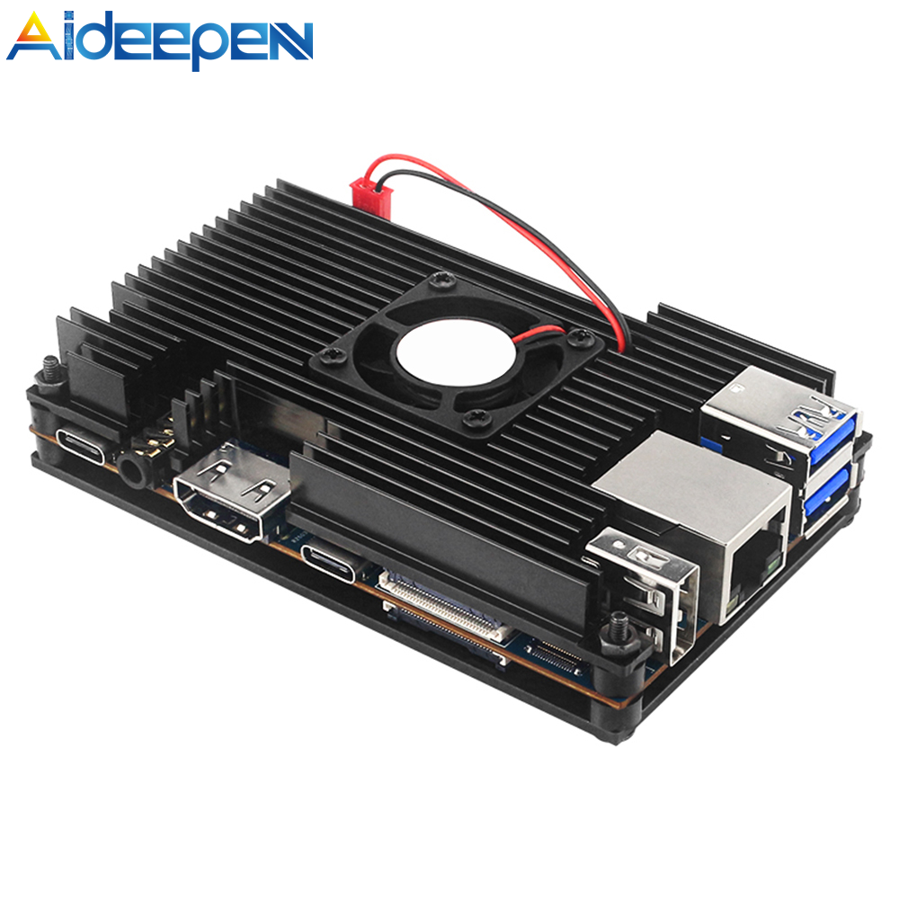 Ốp lưng aideepen orange pi 5 bảo vệ hợp kim nhôm tương thích quạt tản nhiệt với orange pi 5 bảng mạch phát triển