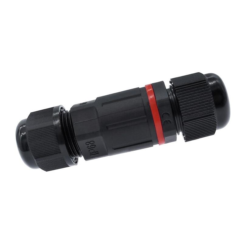 【Exclusive】 Đầu Nối Chống Nước 3 Chân Đầu Nối Ống Bọc Dây Cáp IP68 I Shape 250V 16A Đầu Nối Chống Nước Kết Nối Nhanh