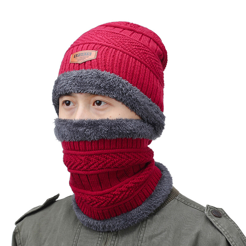 WX หมวกถักฤดูหนาวชุดผ้าพันคอขนแกะ Balaclava หิมะหมวกสกีสำหรับเด็กชายหญิง