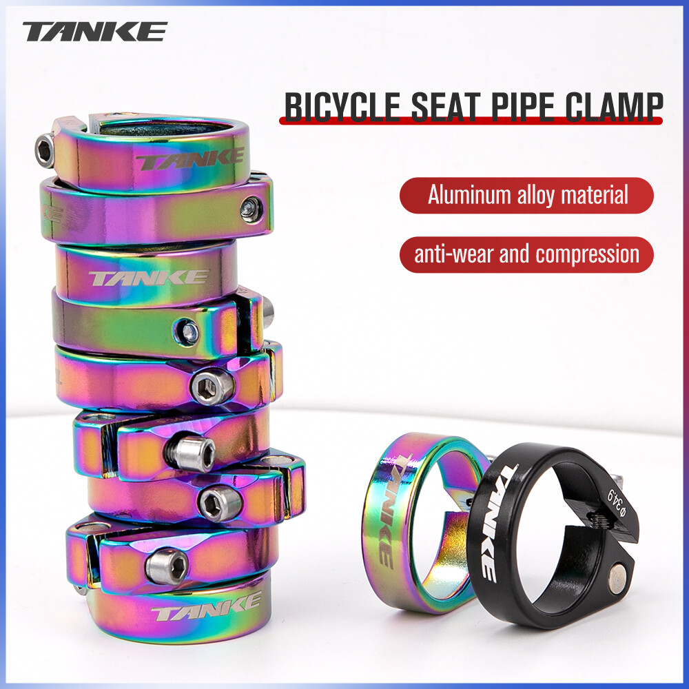 Tanke kẹp trụ yên xe đạp đường trường mtb kẹp cọc yên xe đạp leo núi siêu nhẹ hợp kim nhôm 31.8 mm 34.9mm, phụ tùng xe đạp