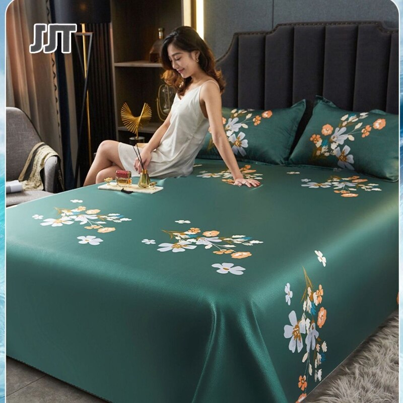 JJT Ga trải giường lạnh, ga trải giường, ga trải giường + áo gối, ga trải giường size 6 feet, 5 feet, 4 feet, ga trải giường thông hơi, ga trải giường lạnh tảng băng có thể rửa được