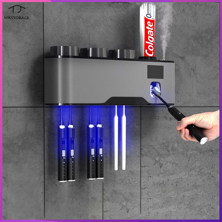 HKStorage Intelligent toothbrush sterilizer U-V sterilizer Toilet perforated wall mounted dental cup holder ราคา 1,396 บาท*ส่งฟรี