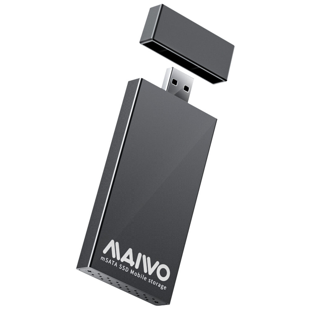 MAIWO K1642S 5Gbps USB 3.0 Sang MSATA SSD Box, Vỏ Di Động Bằng Hợp Kim Nhôm