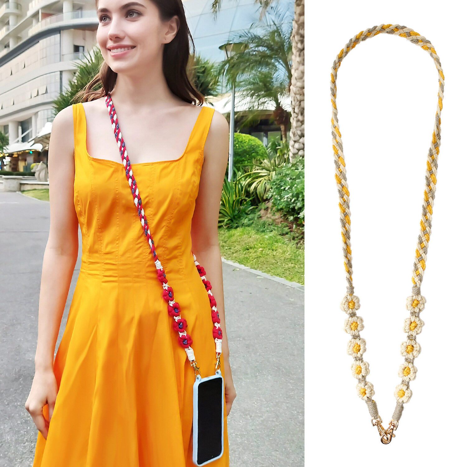 Pastoral Style Mobile Phone Strap Competitor Links: Jewelry Gift Mobile Phone Accessory. Phone Charm Phone Charms Handmade Mobile Phone Straps Lanyards For Keys Lanyards Lanyards For Id Badges