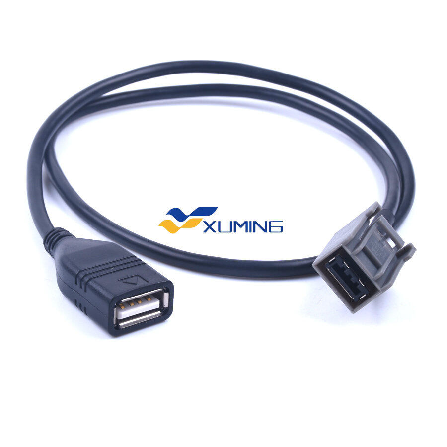 Xuming Car USB AUX Cable Wire Adapter Audio Media Music Interface for Mitsubishi Outlander ASX 2009 Onwards Auto AUX ราคา 161 บาท*ส่งฟรี