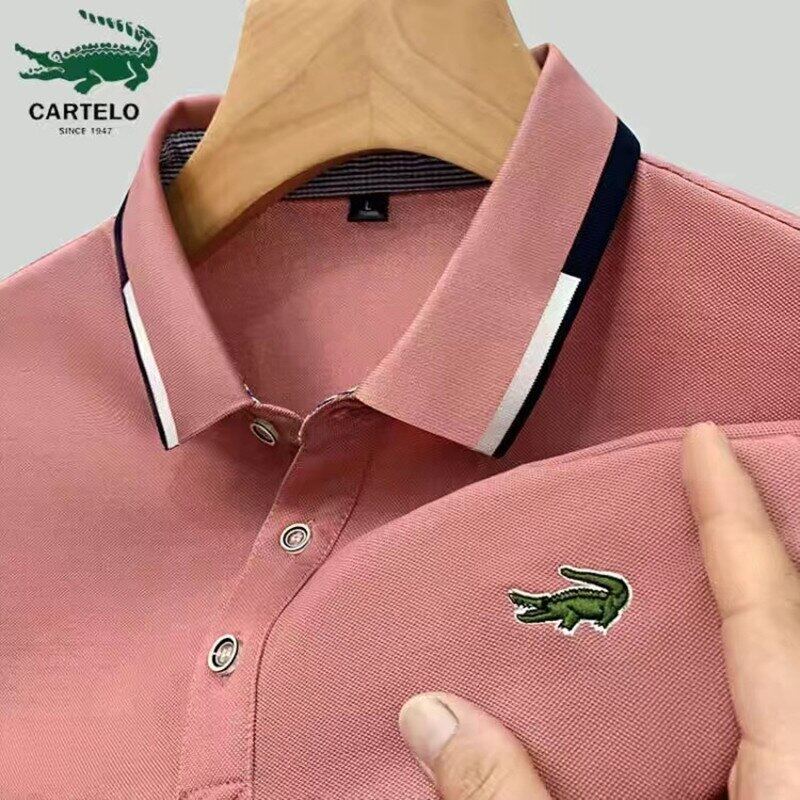 2023Men's  Cartelo Hot Selling Polo Shirt Spring And Summer New Business Leisure High-Quality Lapel Polo Shirt For Man