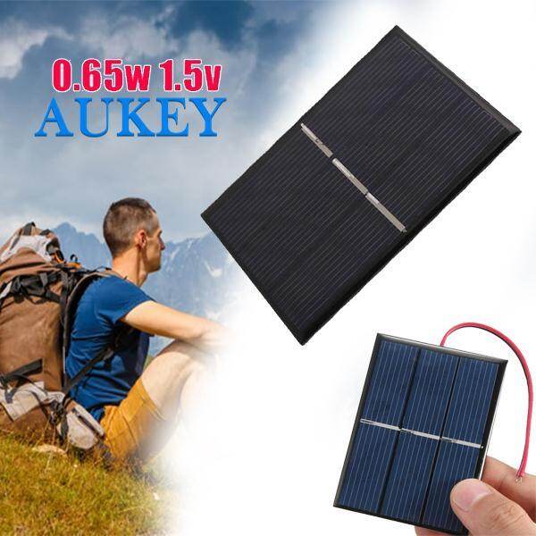 แบบพกพา 0.65 W 1.5 V แผงโซล่า MINI พลังงานแสงอาทิตย์ที่ชาร์จโซล่าเซลล์หน้าแรก DIY โมดูลด้วยสายไฟ