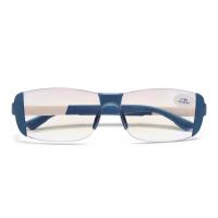 Bifocal Reading Glasses Far and Near Dual Use Anti-Blue Light Anti-Fatigue Glasses HD Resin Lenses Adjustable Temples with Magnet PTQ
