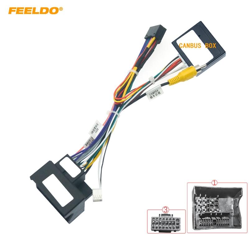 LEEWA 16-Pin Car Stereo Wiring Harness For Peugeot 3008/2008/Citroen C4/C-Quatre/C4L/C3 XR/C5/DS6 #CA6226