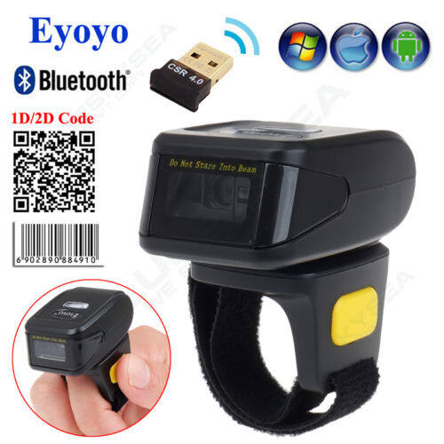 Mini Bluetooth Wearable Ring 2D Scanner Barcode Reader For IOS Android Windows ราคา 3,250 บาท*ส่งฟรี