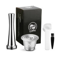 【i Cafilas】[HFG01] Refillable Coffee Capsule Reusable Filter Pod Stainless Steel Crema Coffeeware for Nespresso Inissia C40D40F111 Lattissima Pro F456Expert C80Creatista PlusExpert&Milk C85Pixie C60ClipsB