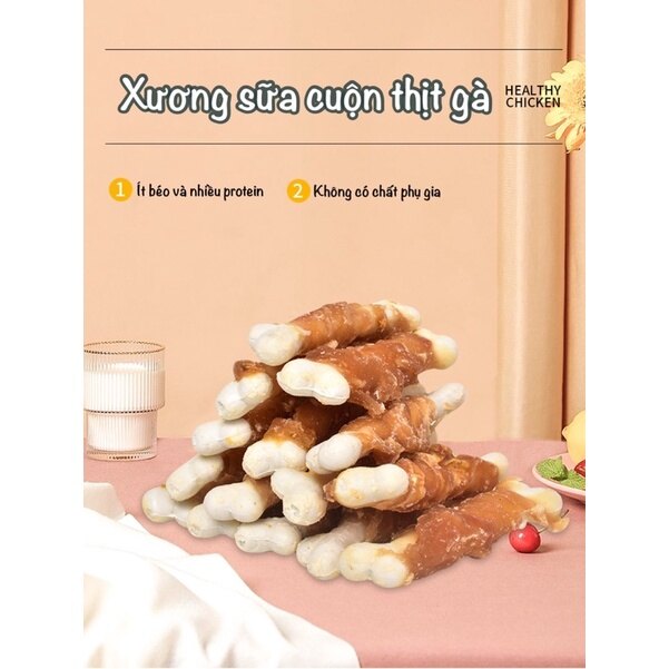 Xương sữa cuộn thịt gà