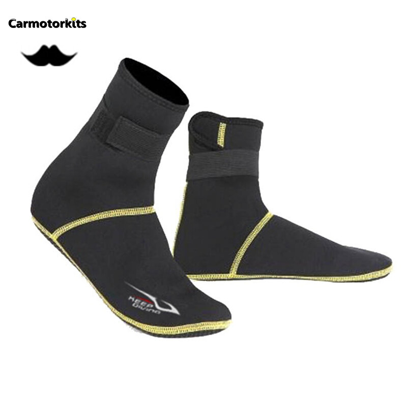 Ngoài Trời Neoprene Snorkeling Lặn Giày Vớ 3 Mét Bãi Biển Khởi Động Wetsuit Chống Trầy Xước Ấm Áp Chống Trượt Mùa Đông Bơi Lội
