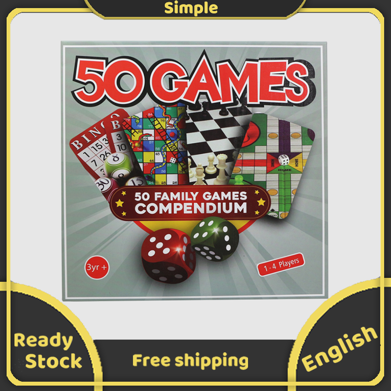 Bảng Trò Chơi 50 Bộ Sưu Tập Lớn Thang Rắn Ludo Đường Đua Bingo Trò Chơi Trên Bàn Du Lịch Bạn Bè Tiệc Tương Tác Gia Đình