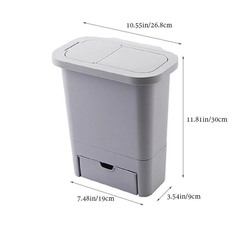 Yoholoo Kitchen Cabinet Door Hanging Trash Can With Lid Wall