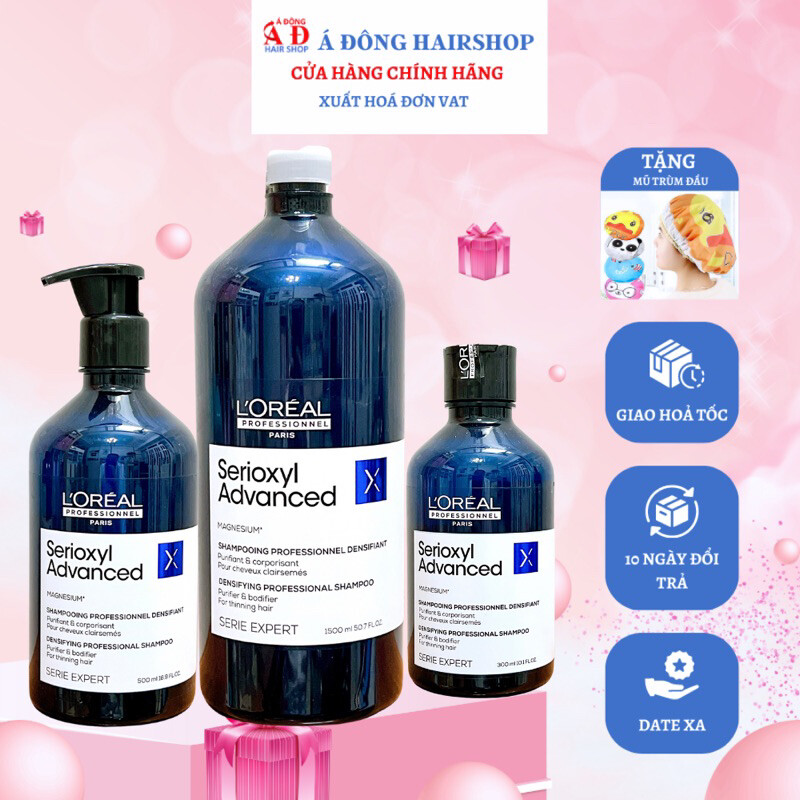 [LOREAL] Dầu gội giúp tóc trông dày hơn LOREAL Professionnel Serioxyl Advanced Spain
