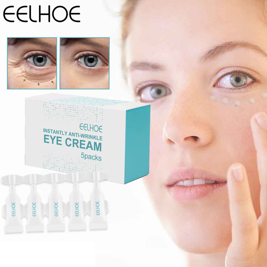 5pcs Eye Puffiness Relief Cream Moisturizing Hyaluronic Acid Eye Treatment