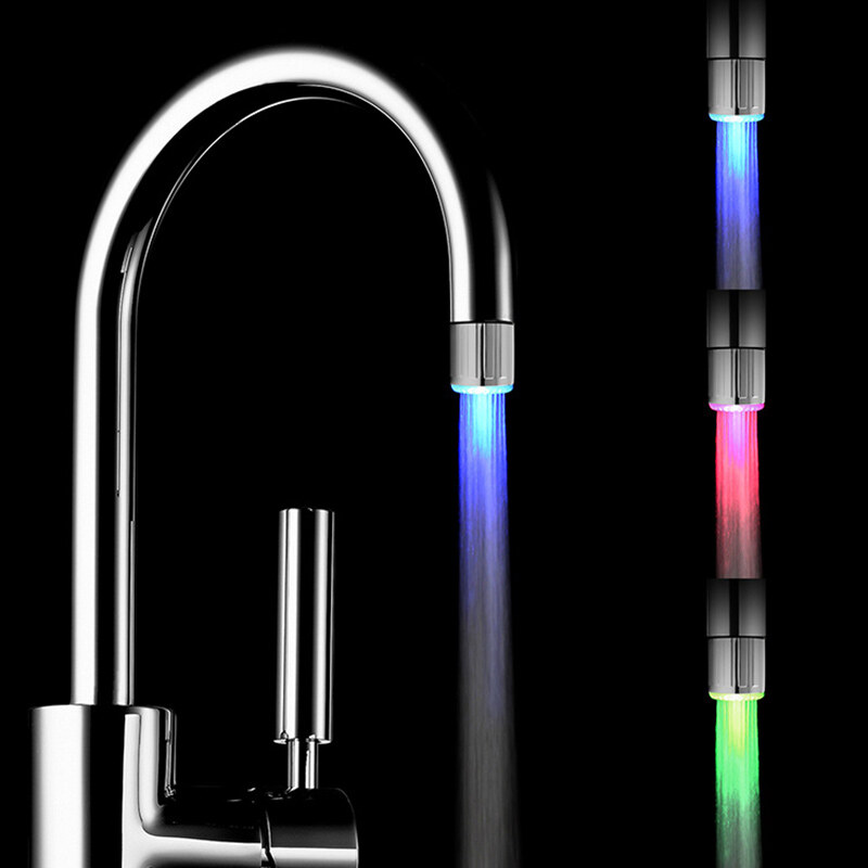 Siyama vòi nước có đèn led cảm biến nhiệt độ thay đổi 3 màu phụ kiện chậu rửa vòi nước