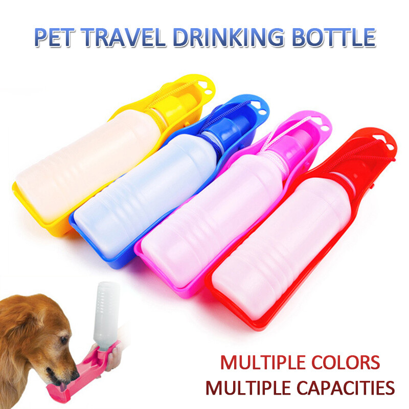 Bình nước uống cho thú cưng gấp gọn 250ml/500ml/750ml bình nước cho chó bình nước cầm tay bình đựng nước uống du lịch ngoài trời cho thú cưng
