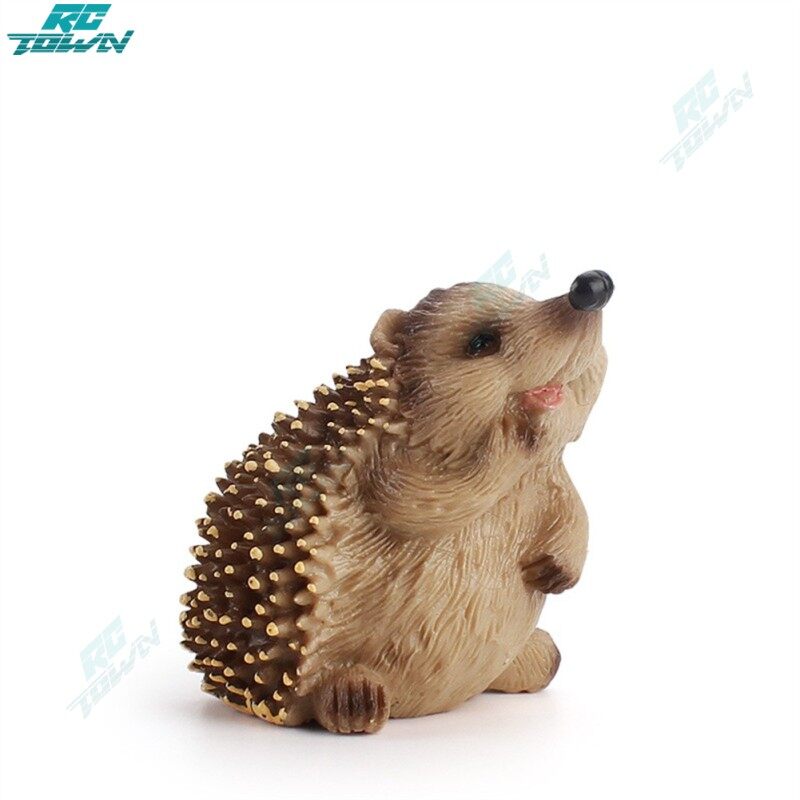 RCTOWN Simulation Hedgehog Models Cute Animals Figurines Wildlife Action