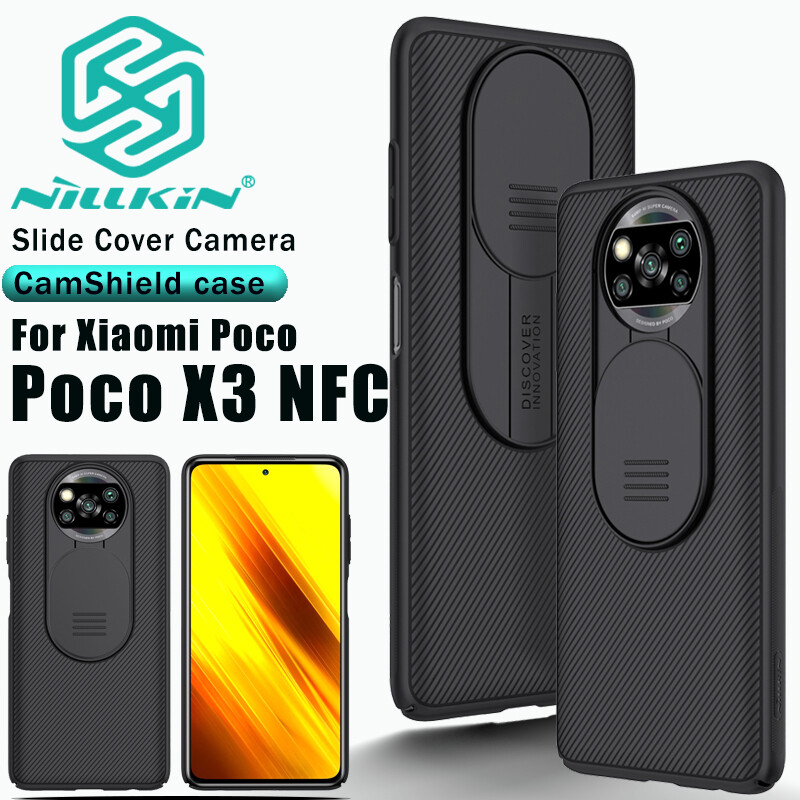Nillkin Ốp CamShield Cho Xiaomi Poco X3 Pro / Poco X3 NFC Ốp Lưng PC Ốp Điện Thoại Gương Trượt Ốp Bảo Vệ Máy Ảnh