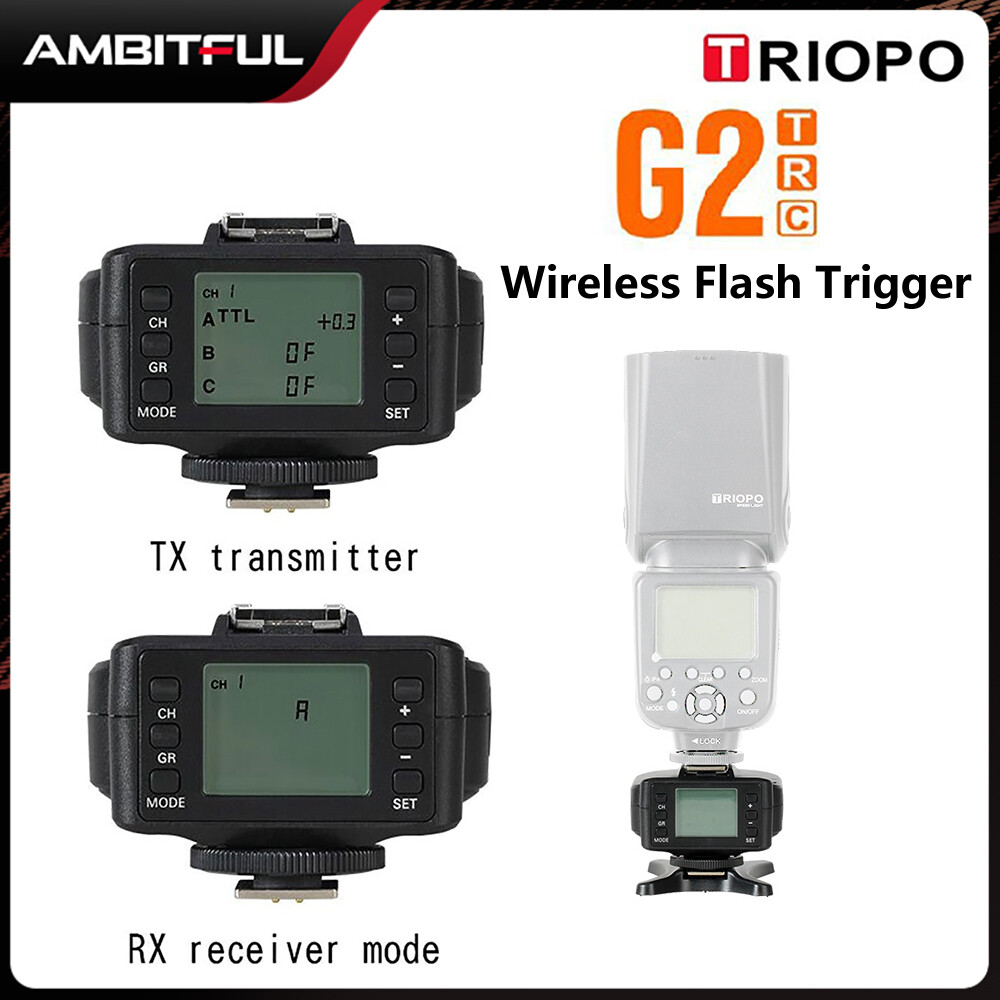 Triopo g2 thiết bị điều khiển đèn flash 2.4g không dây thích hợp cho máy ảnh triopo tr-982iii r1 g1800 tr-950ii f1-200 flash canon nikon