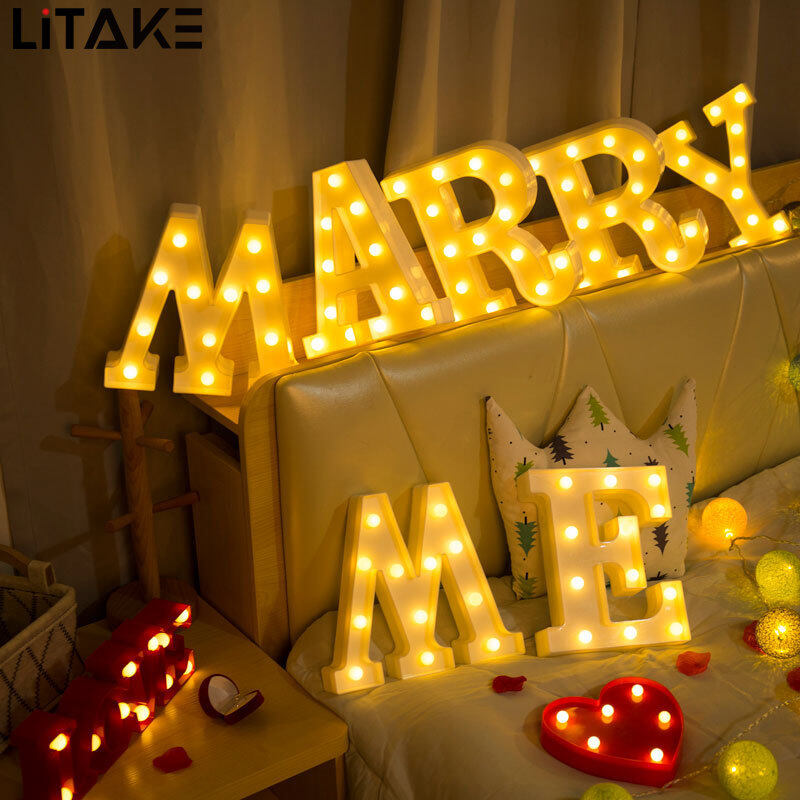 LITAKE LED Marquee Letter Character Lights A
