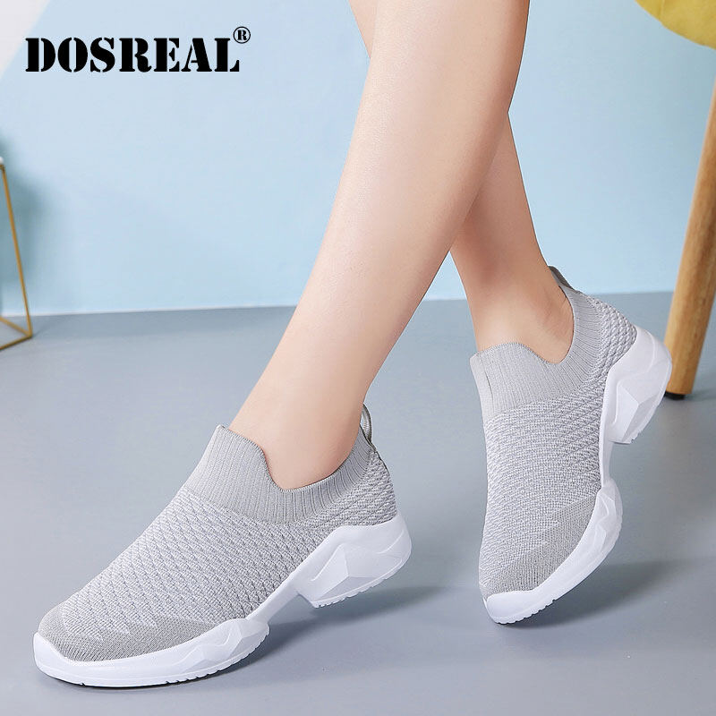 Giày Thể Thao Cho Nữ, Giày Lười Đi Bộ, Phong Cách Hàn Quốc, Thoáng Khí, Màu Đen, Có Cỡ Lớn 42