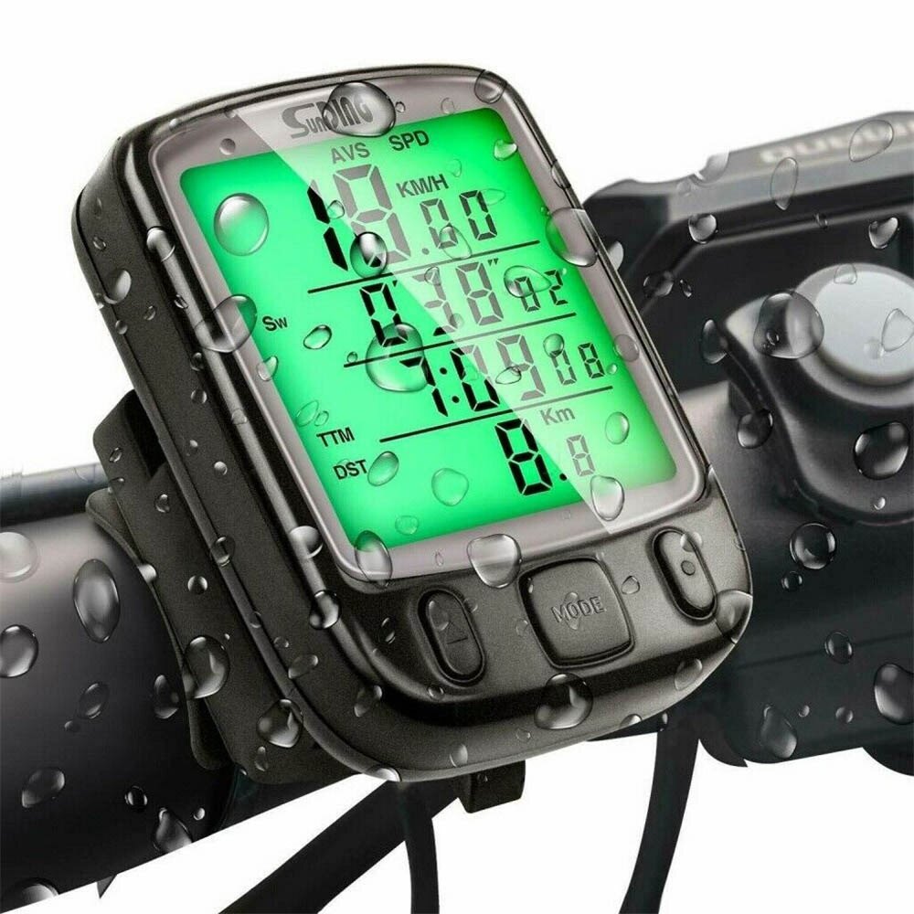 Đồng hồ bấm giờ máy tính nâng cấp đồng hồ xe đạp lcd kỹ thuật số không thấm nước xe đạp đồng hồ đo tốc độ dây đồng hồ đo tốc độ đạp xe