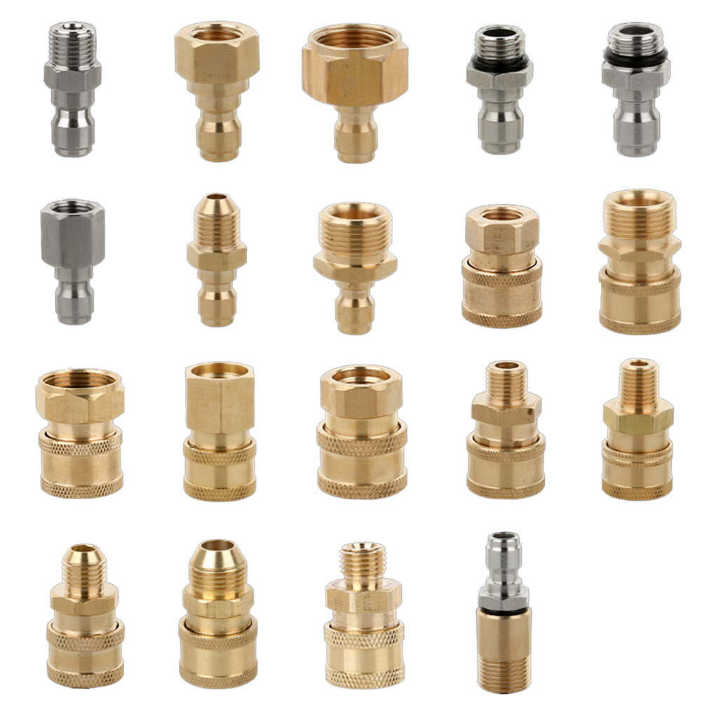 1 cái 1/4 "Bộ chuyển đổi khớp nối kết nối nhanh-Đầu nối Máy rửa áp lực rửa xe hơi