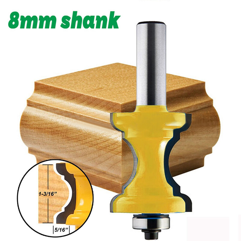 Dao Phay Cacbua Gia Cố Thân 8Mm Mới Đầu Phay Hình Trụ Mũi Bò Dao Phay Gỗ Chạm Khắc Đầu Phay Dao Phay Gỗ Chạm Khắc Cho Các Công Cụ Chế Biến Gỗ