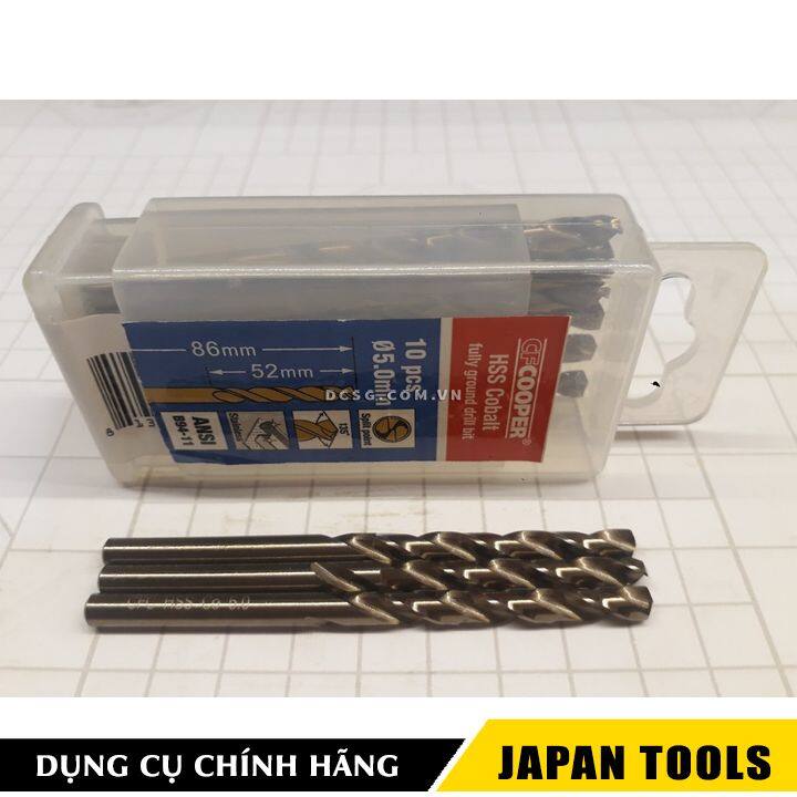 Mũi khoan thép inox 5.0mm cfcooper hcm050 | japan tools