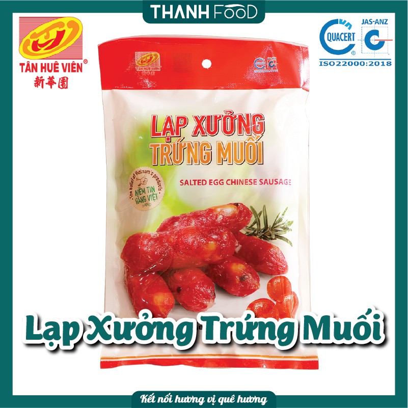 Lạp xưởng trứng muối tân huê viên gói 500g -