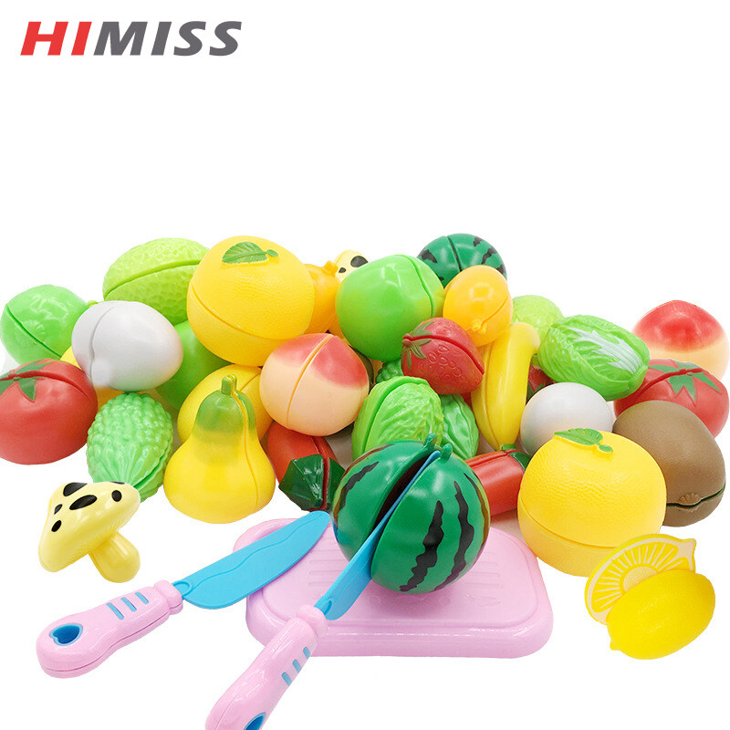 HIMISS 25pcs set Cutting Toy Set Plastic Cutting Tool With Fruits