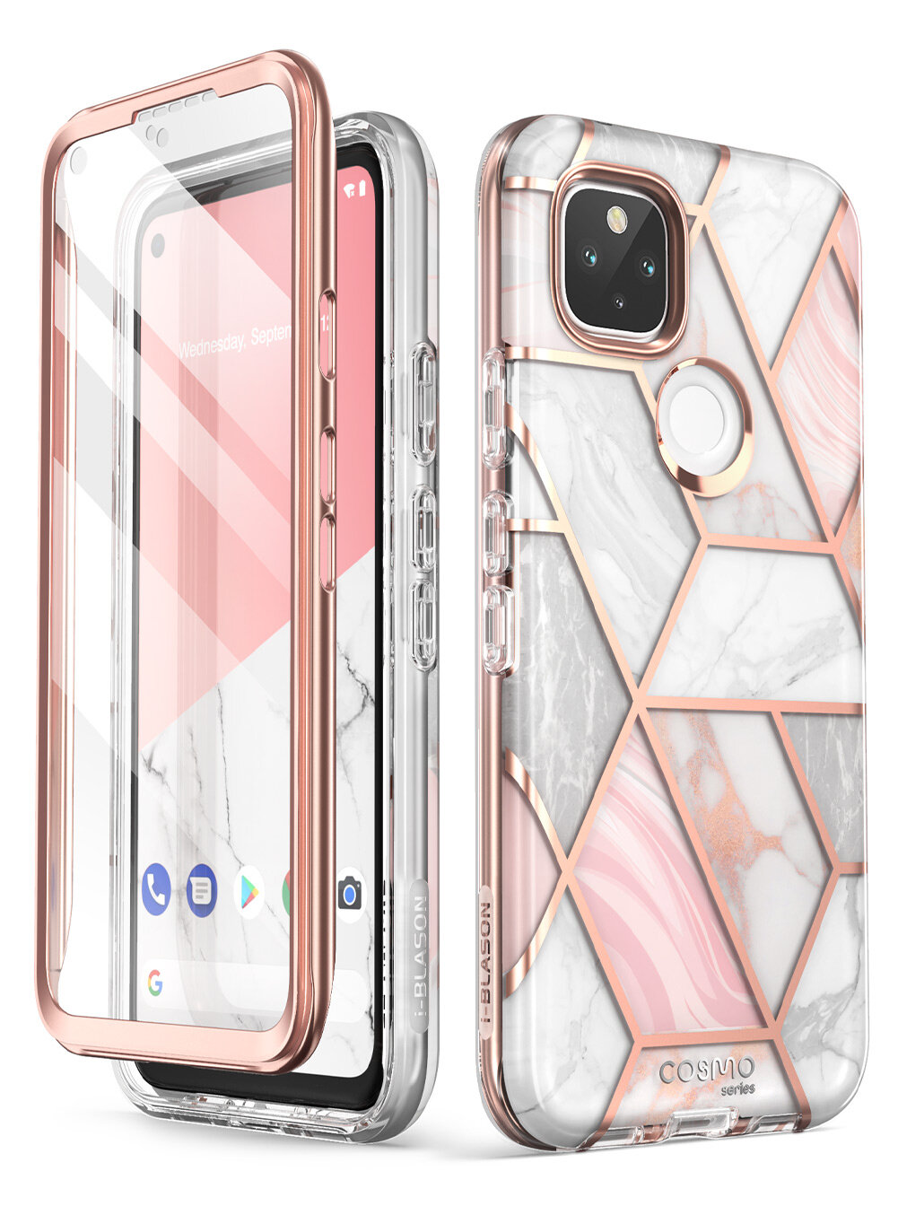 Ốp Cosmo I-blason Cho Google Pixel 5 (Bản Phát Hành 2020) Ốp Bảo Vệ Toàn Thời Trang Thân Máy Mỏng Với Bảo Vệ Màn Hình Tích Hợp