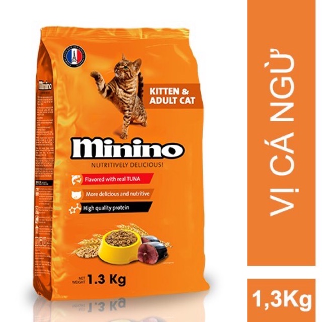 Thức ăn mèo minino 1.3kg