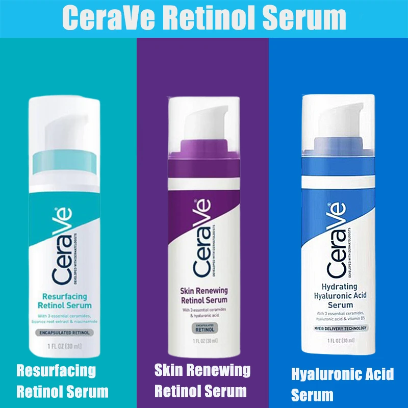 ZWM CeraVe 30ml Skin Renewing Retinol Resurfacing Hydrating Hyaluronic