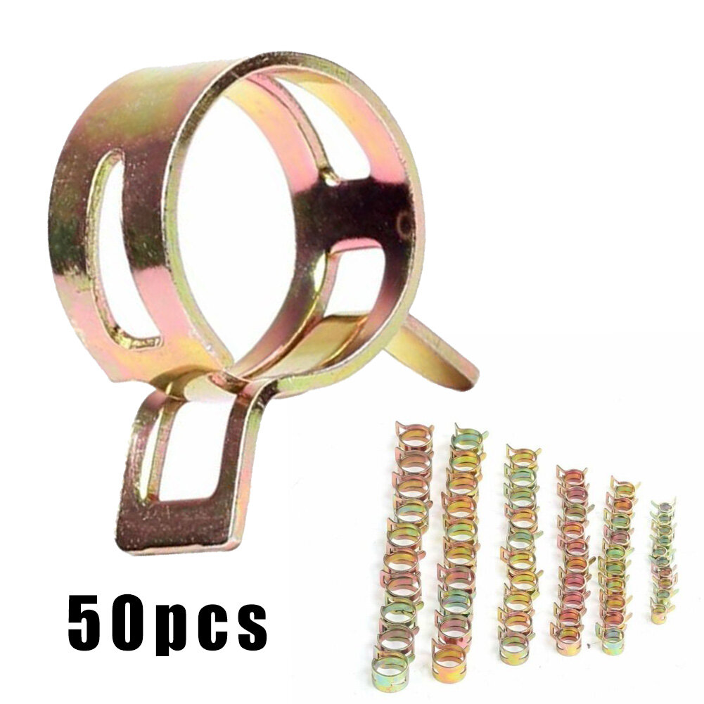 Gracekarin 50Pcs Fastener 5/6/7/8/9Mm Kẹp Lò Xo Nhiên Liệu Dòng Nước Ống Mềm Ống Khí Kẹp