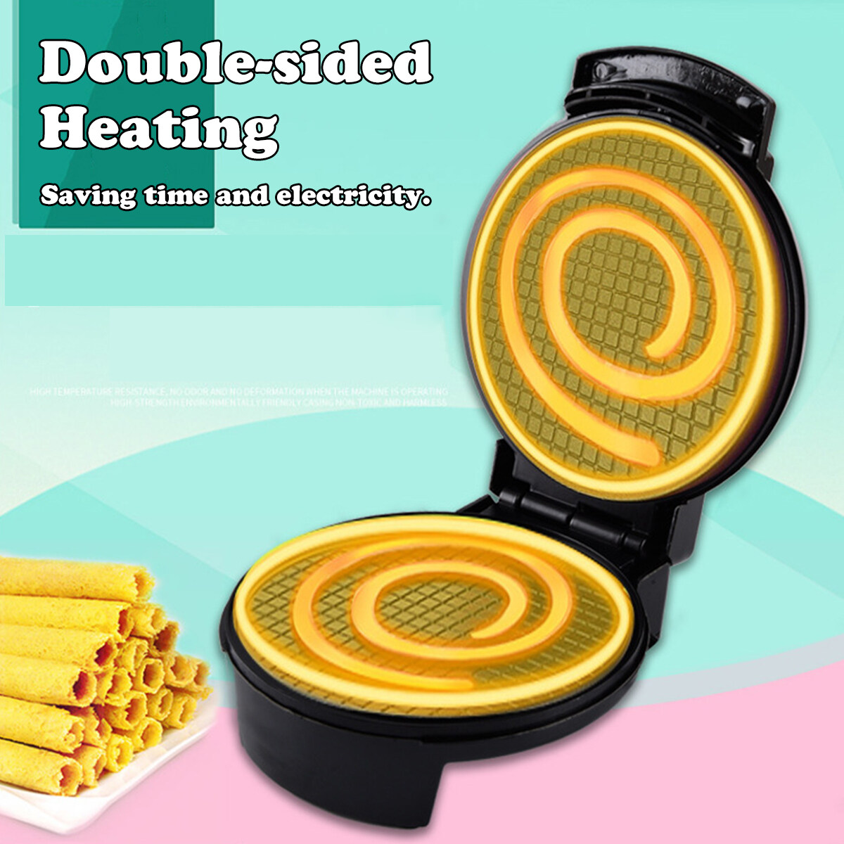 Generic SokanyElectric Egg Roll Maker Omelet NonStick Pan Waffle DIY