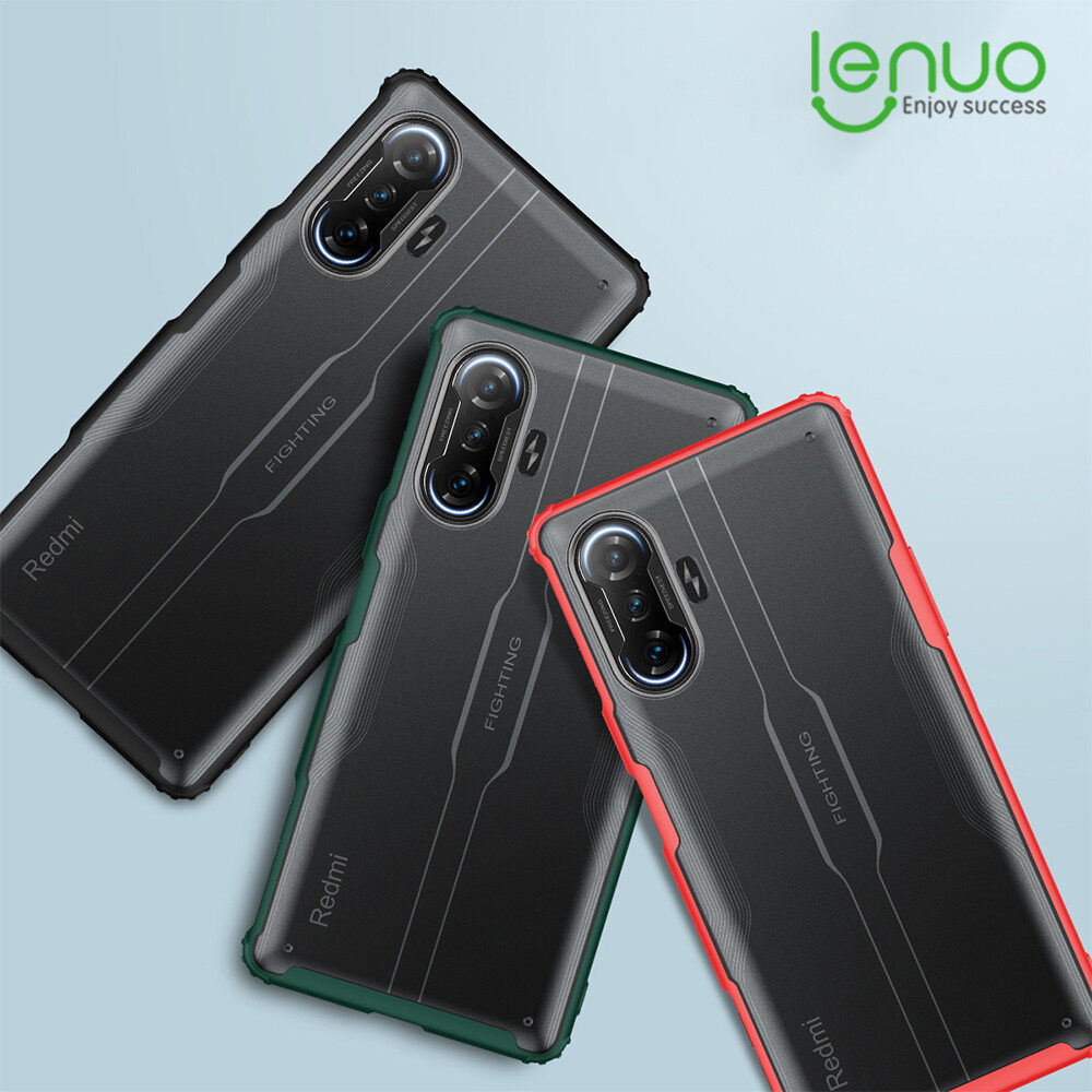 Lenuo, Dành Cho Xiaomi Redmi, Ốp Chơi Game K40 Ốp Lưng Silicon Bảo Vệ Chống Sốc 4 Góc + Ốp Lưng Điện Thoại Trong Suốt Bán Mờ Nhựa PC