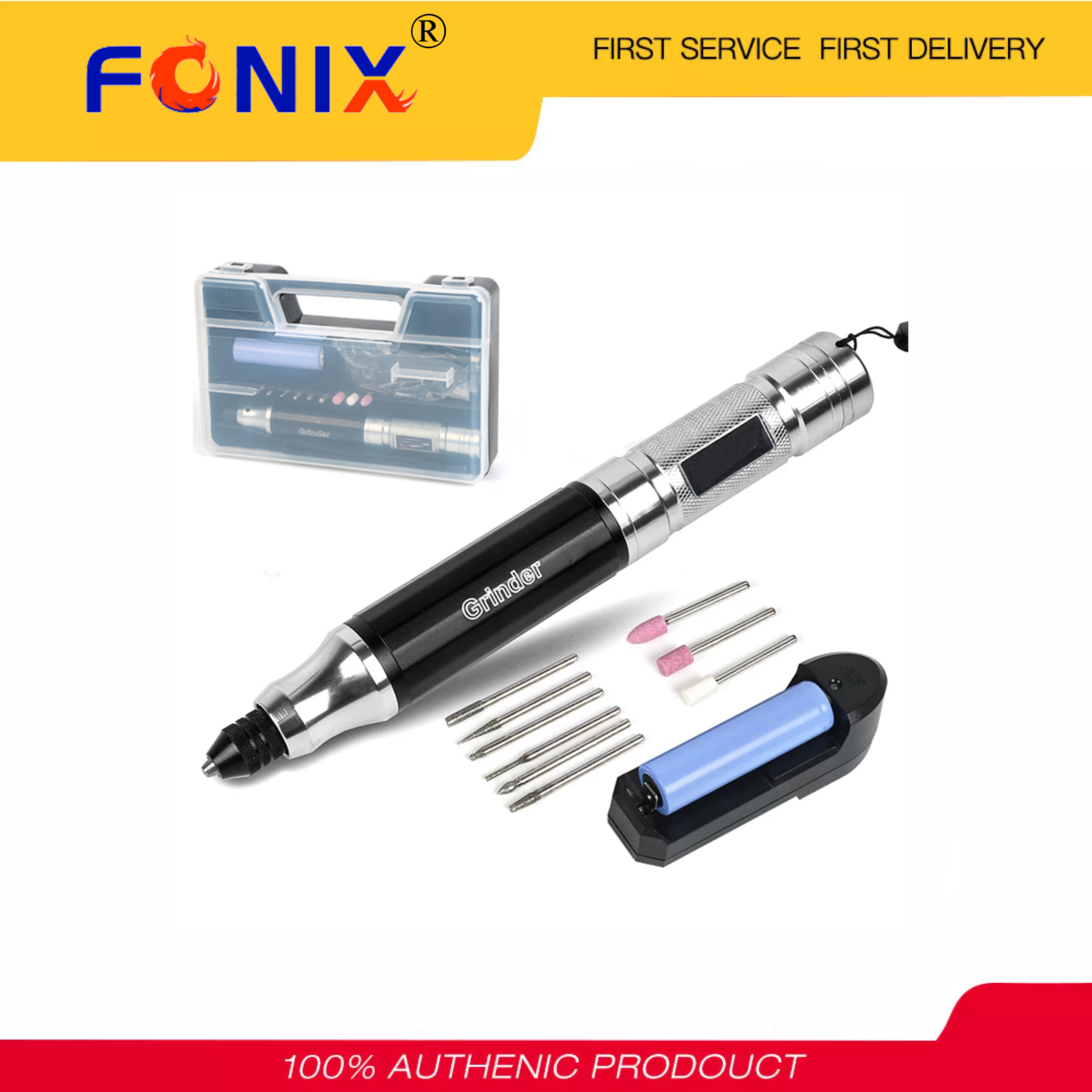 Máy khoan không dây mini fonix dụng cụ điện, bút khắc 3.6v dụng cụ mũi khoan không dây dụng cụ khoan điện mini bút điện khắc, bộ phụ kiện dụng cụ quay, sạc usb