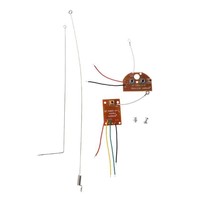 Bộ phát và nhận mạch pcb mạch 27mhz điều khiển từ xa rc 2ch hệ thống radio với bộ ăng ten, cho xe tải đồ chơi
