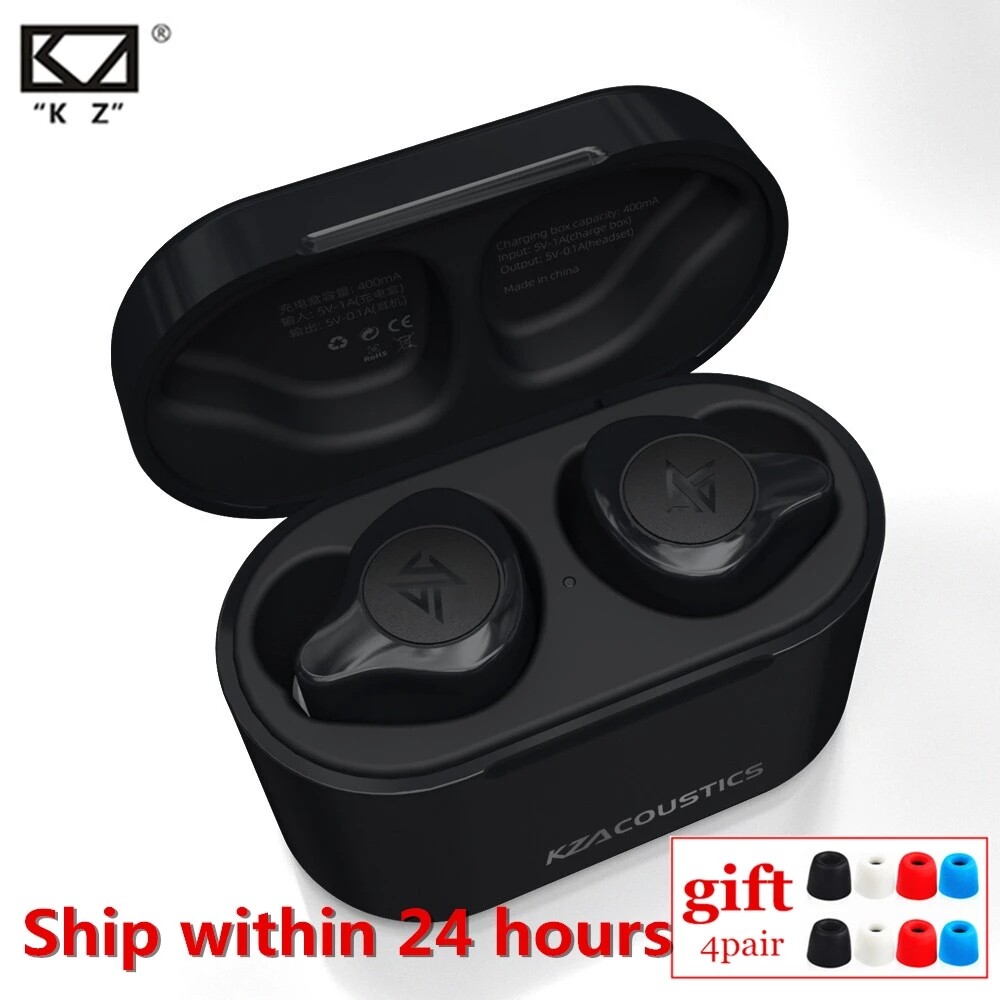 Tai Nghe KZ S2 1BA + 1DD TWS Chính Hãng, Bluetooth Không Dây 5.0, Tai Nghe AAC Điều Khiển Bằng Cảm Ứng, Tai Nghe Nhét Tai Hybrid Chống Ồn Thể Thao KZ S1 Z1 Z3 E10