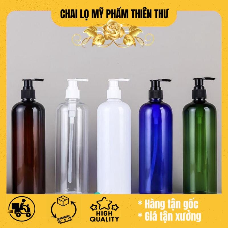 Chai vòi nhấn trong 500ml - chai lọ mỹ phẩm - chai nhựa pet