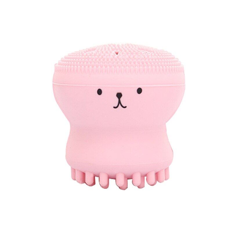 Small Octopus Facial Cleaning Brush Softy Silicone Material Easy to Hold Massages Your Face Reduce Dead Skin Acne Dropshipping