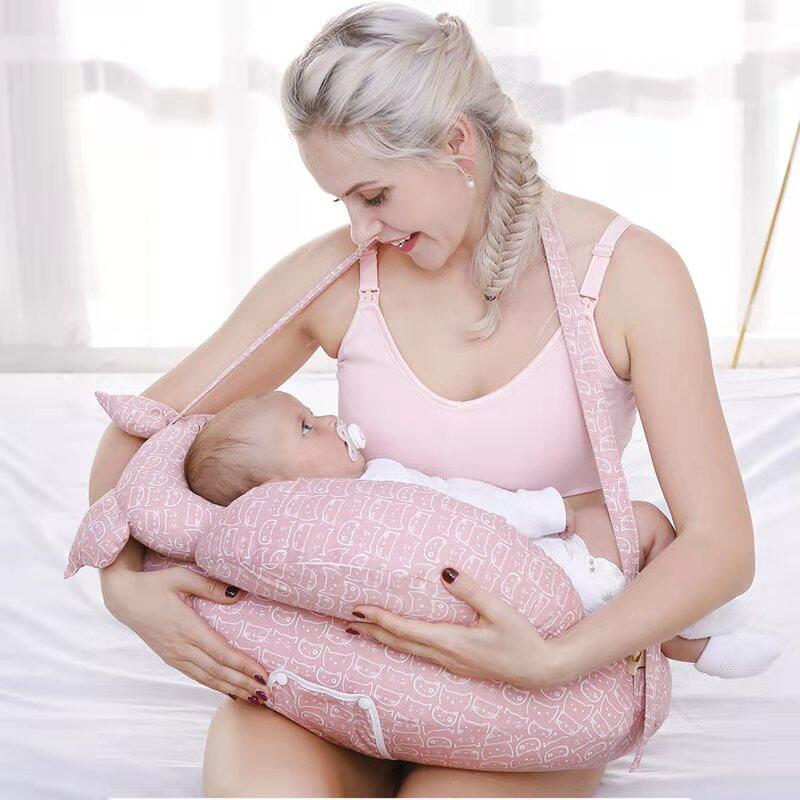 【ฟังก์ชั่นพยาบาล Pillow】Nursing หมอนให้นมหมอน U รูปร่างหมอนทารกเด็กให้นมบุตร Multifunction หมอนรองกันกระแทกแบบปรับได้