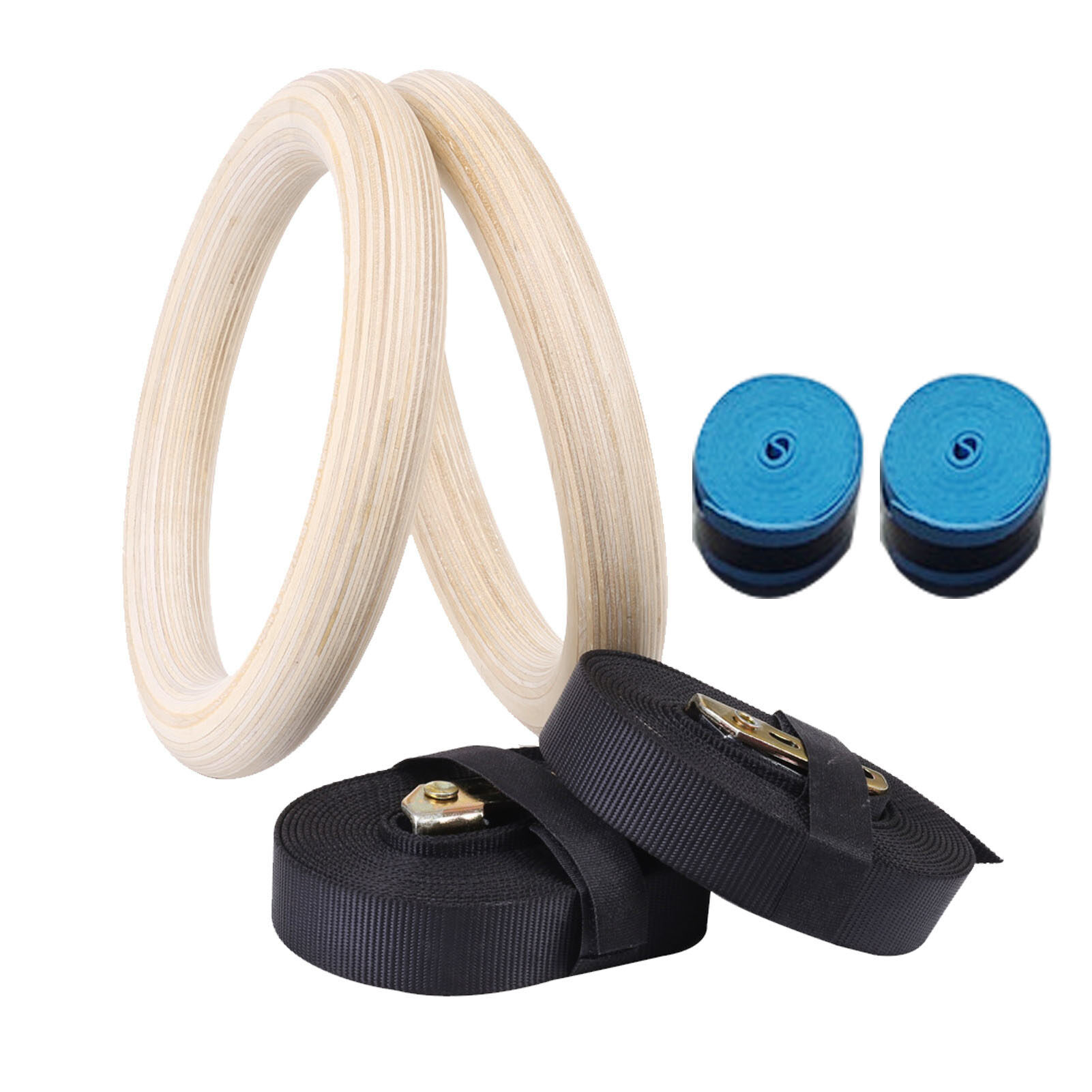 Wooden Gymnastic Rings Anti Skid High Strength Children s Gymnastic Rings Load Bearing for Home