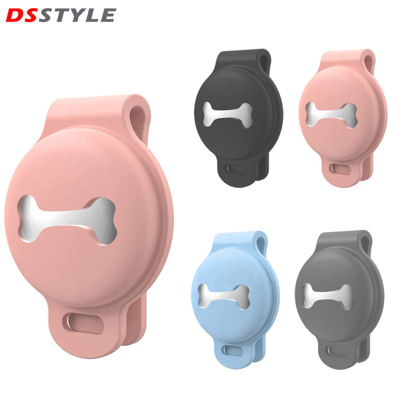 Dsstyles tay áo bảo vệ Silicone Xương Chó chống mất định vị TRACKER Bìa Chó mèo Bird Pet Thiết bị theo dõi Tương thích cho airtags